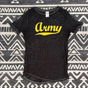 Black and Yellow 'Army' Sheet T-Shirt PINK Victoria’s Secret